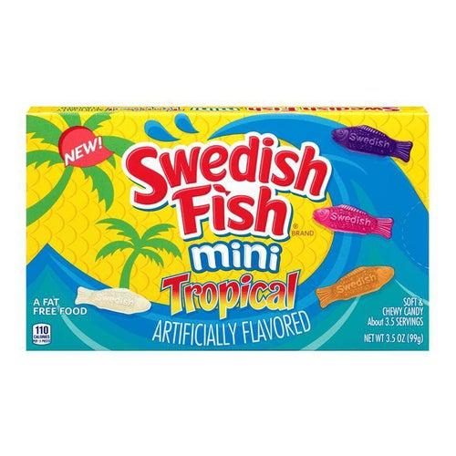 Swedish Fish Tropical Theatre Box 99g Best Before (27/01/24) - Candy Mail UK