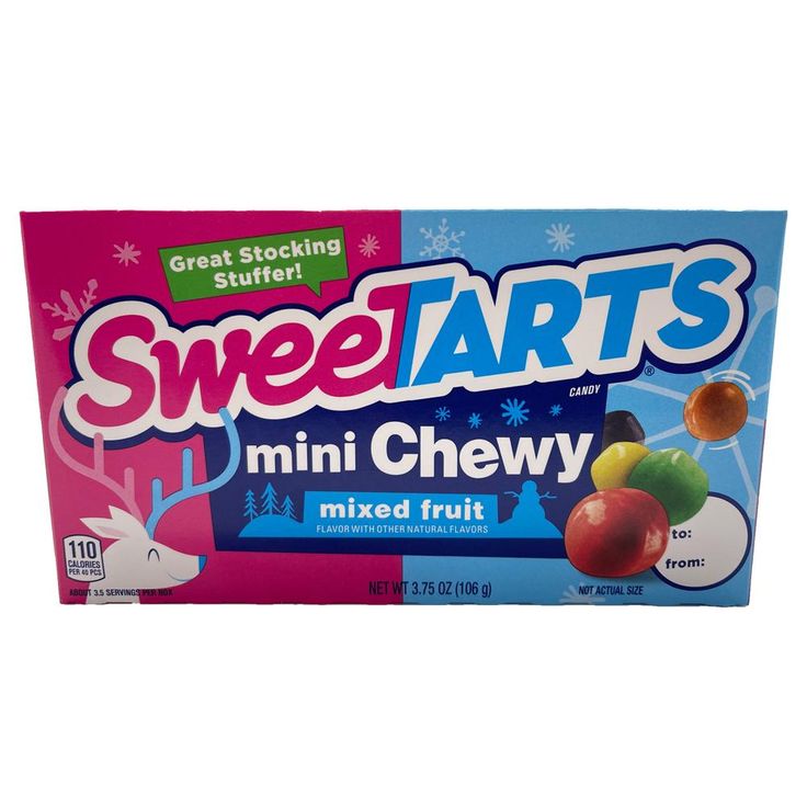 Sweetarts Mini Chewy Festive Theatre Box 106g - Candy Mail UK