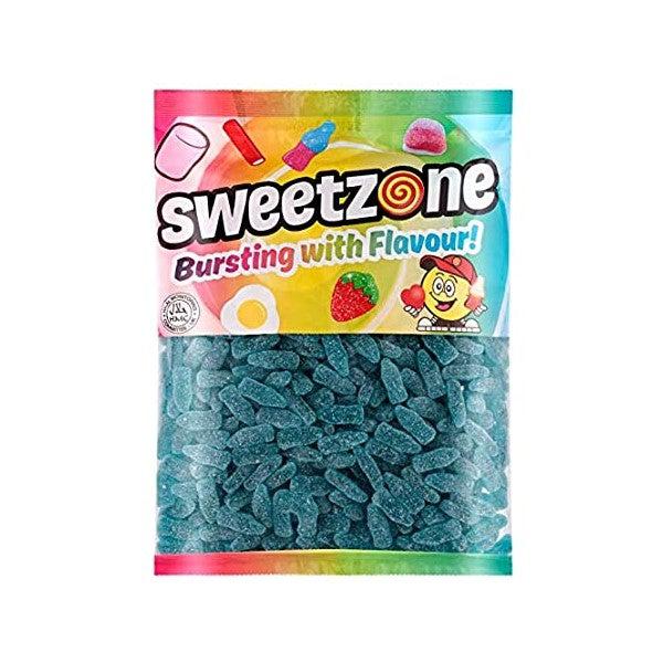 Sweetzone Fizzy Blue Raspberry Bottles 1kg - Candy Mail UK