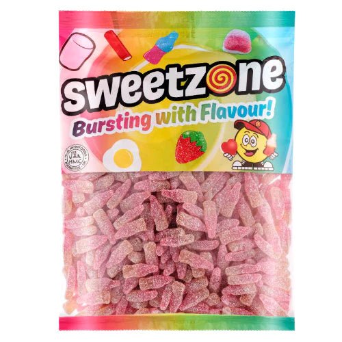 Sweetzone Fizzy Cherry Bottles 1kg - Candy Mail UK