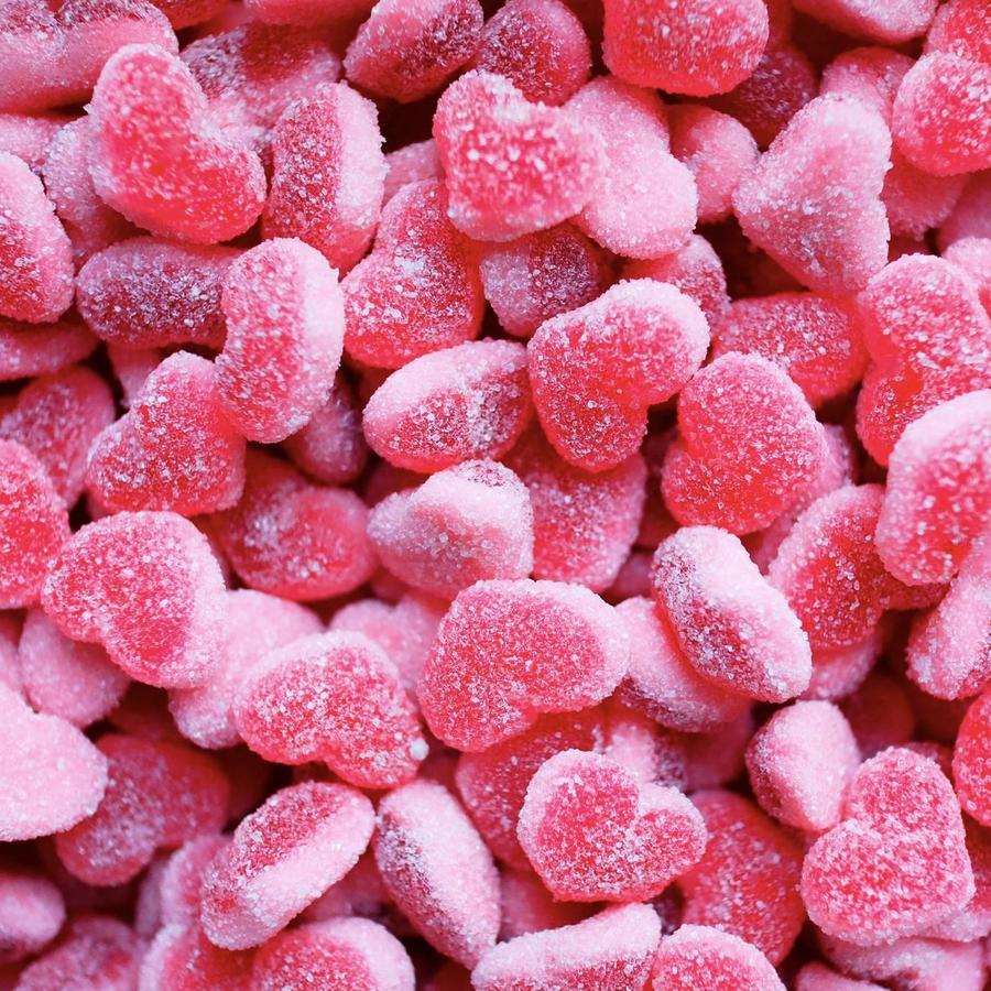 Sweetzone Fizzy Strawberry Hearts 1kg - Candy Mail UK