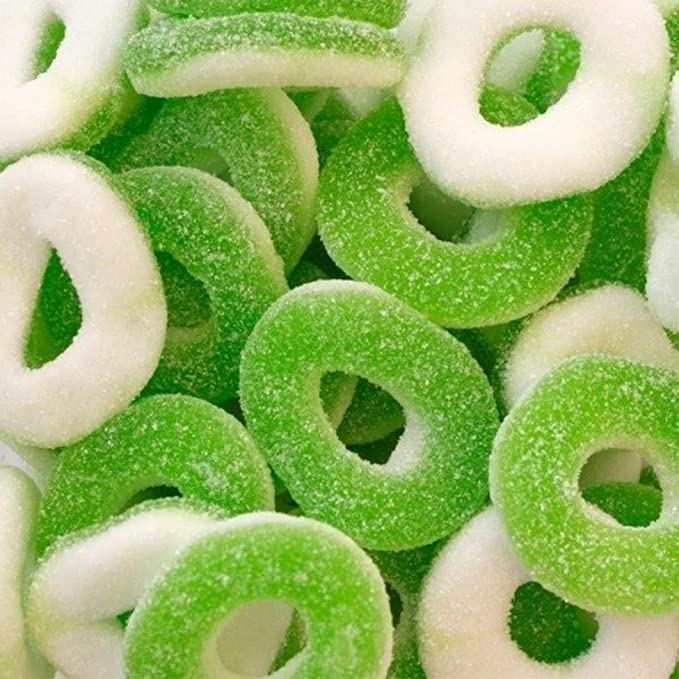 Sweetzone Sour Apple Rings 1kg - Candy Mail UK