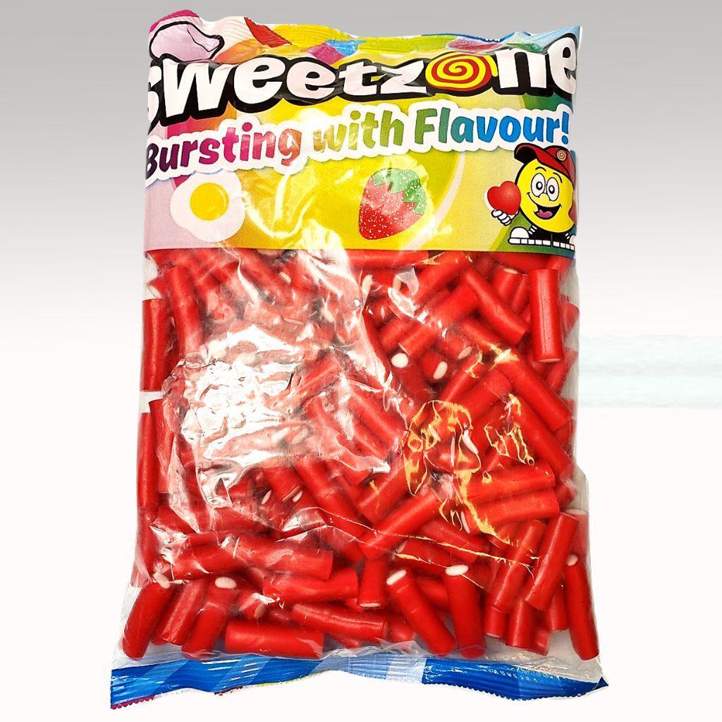 Sweetzone Sour Strawberry Filled Pencil 1kg - Candy Mail UK