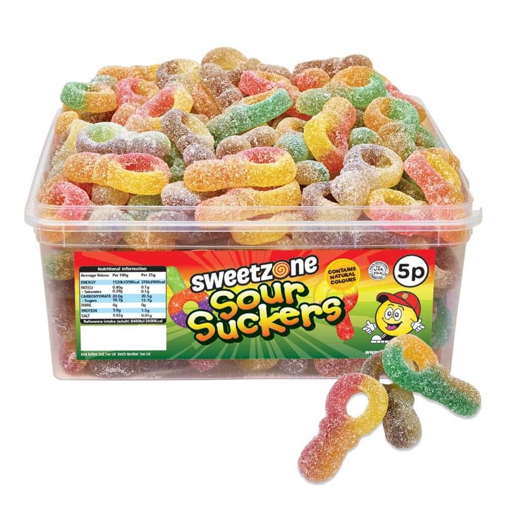Sweetzone Sour Suckers 900g - Candy Mail UK