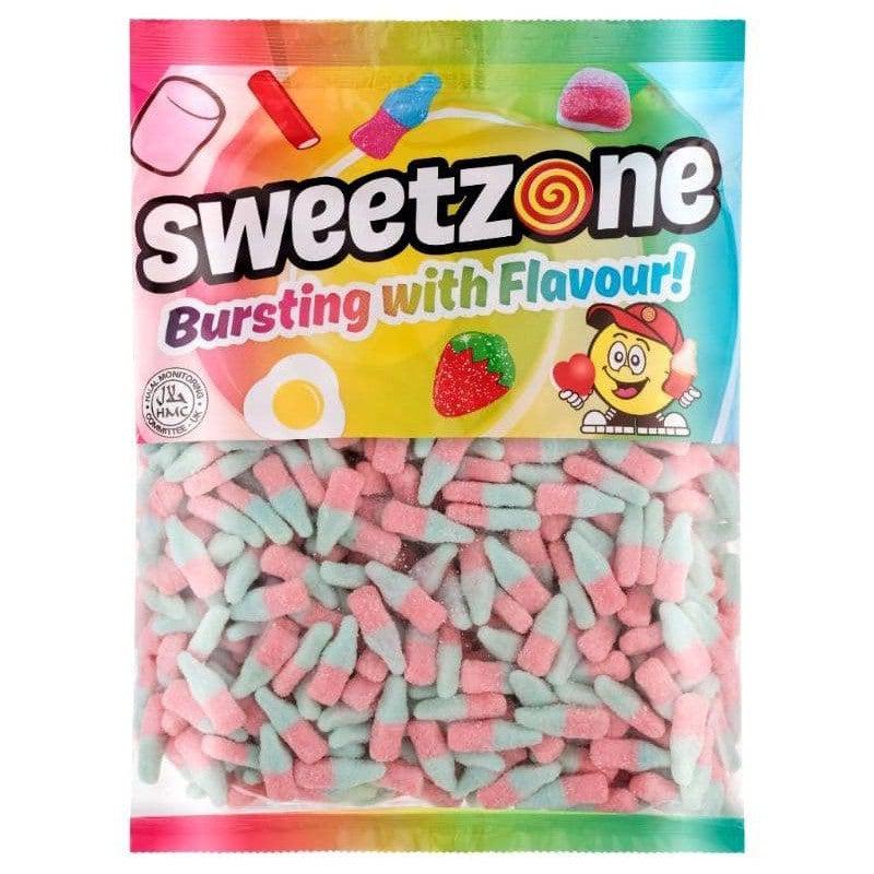 Sweetzone Vegan Fizzy Bubble Gum Bottles 1kg - Candy Mail UK