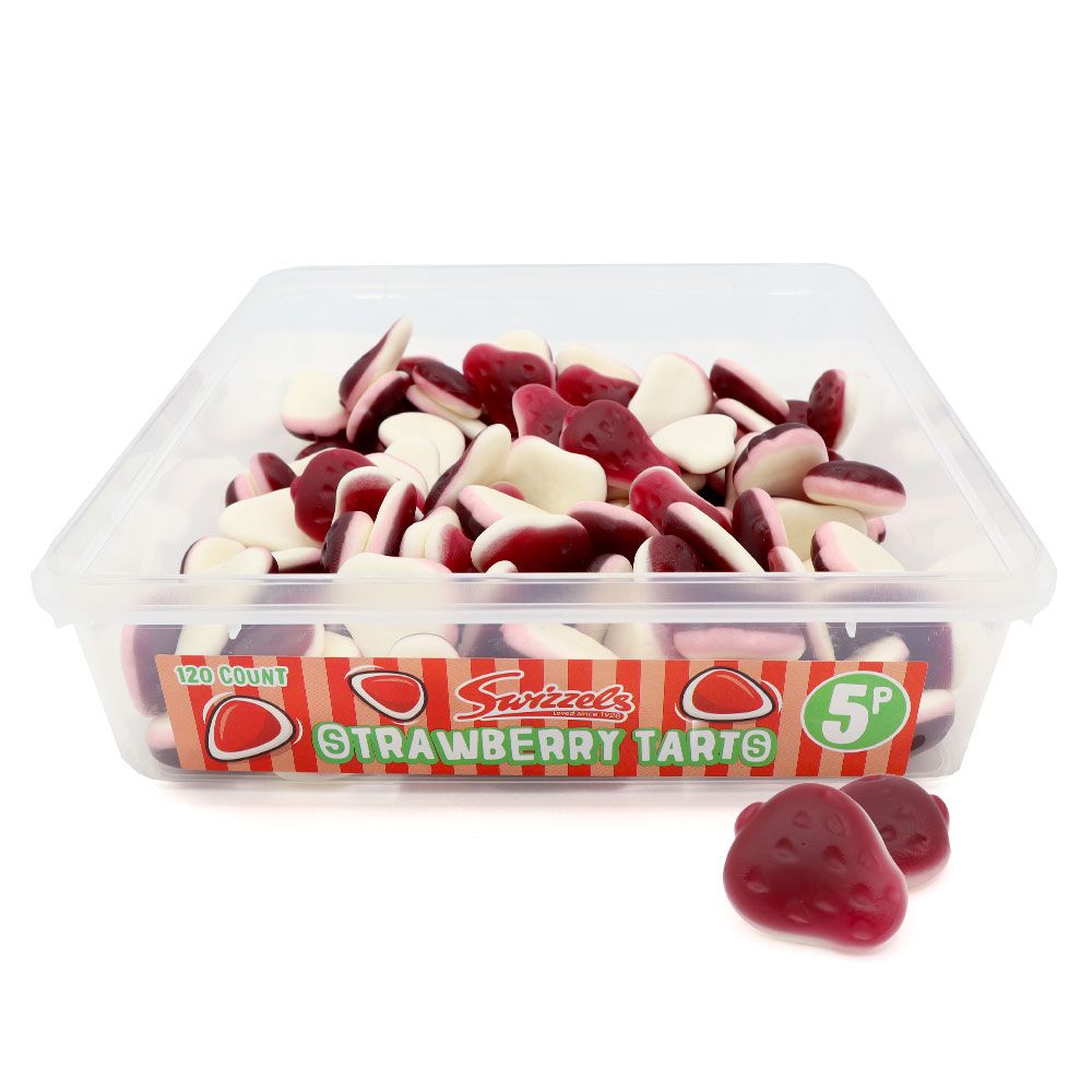 Swizzles Strawberry Tarts Tub - Candy Mail UK