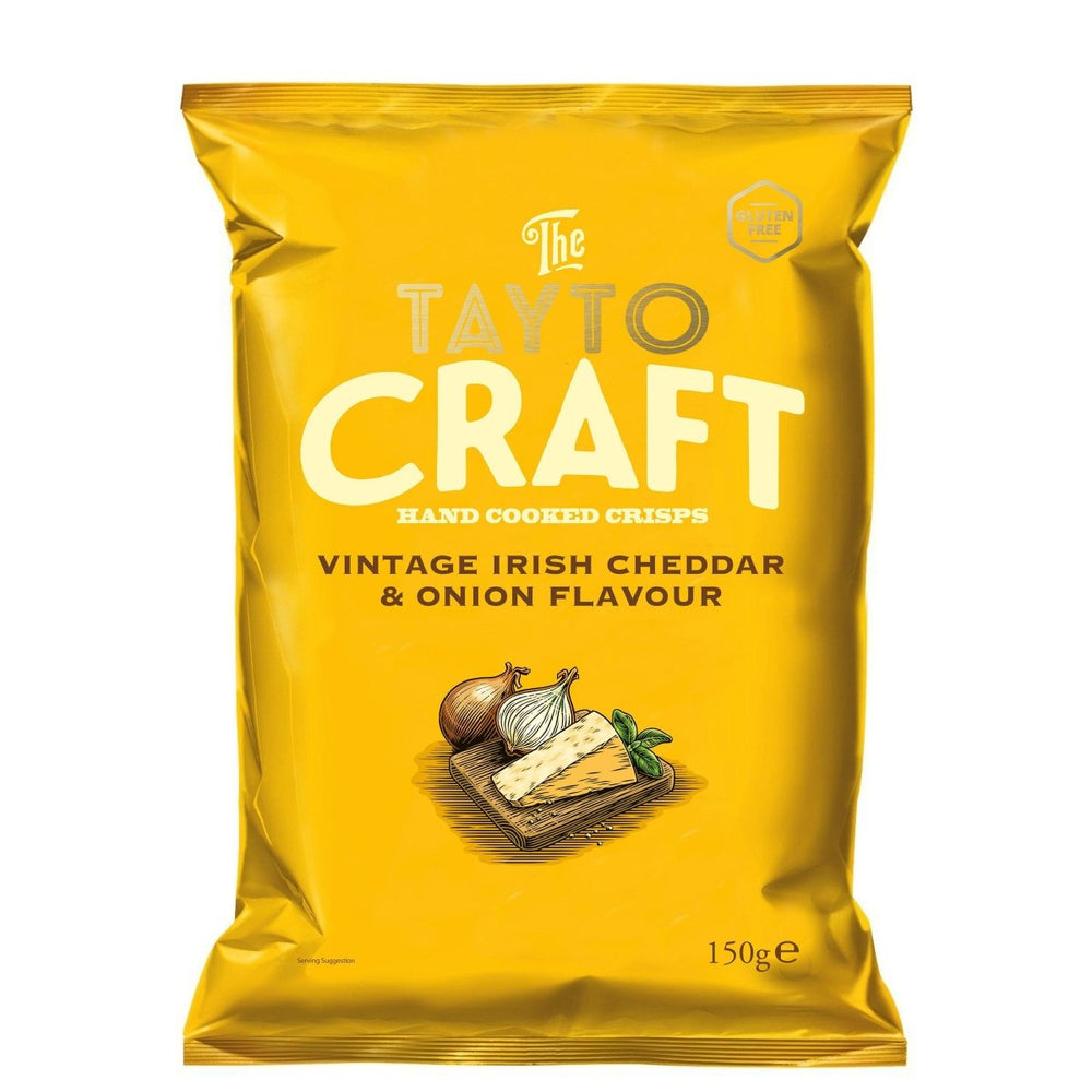 Tayto Craft Vintage Irish Cheddar & Onion Flavour 150g - Candy Mail UK