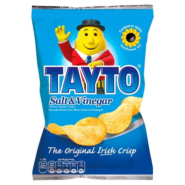 Tayto Salt and Vinegar (Republic of Ireland) 45g - Candy Mail UK