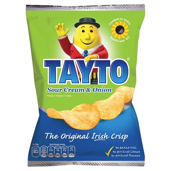Tayto Sour Cream and Onion (Republic of Ireland) 45g - Candy Mail UK