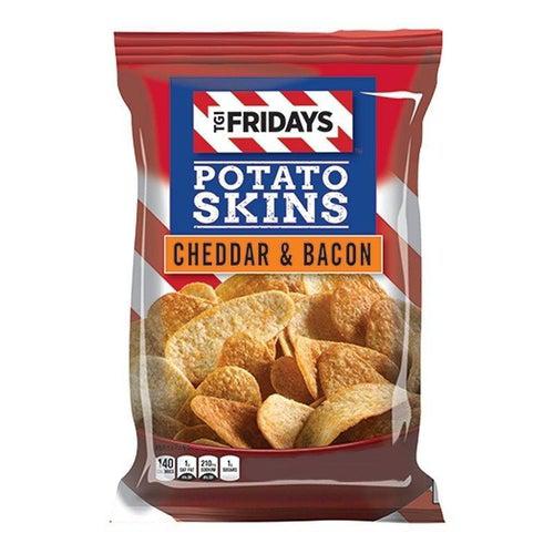 TGI Fridays Cheddar and Bacon Potato Skins 49.6g - Candy Mail UK