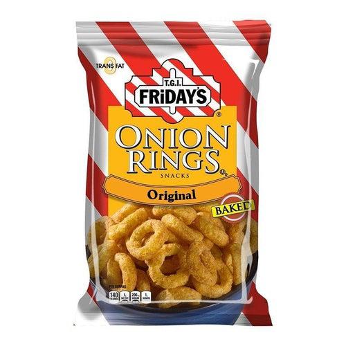 TGI Fridays Onion Rings Baked Snacks 80g - Candy Mail UK