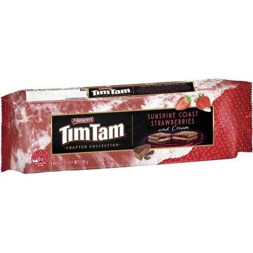 Tim Tam Crafted Collection Sunshine Coast Strawberries and Cream 175g - Candy Mail UK