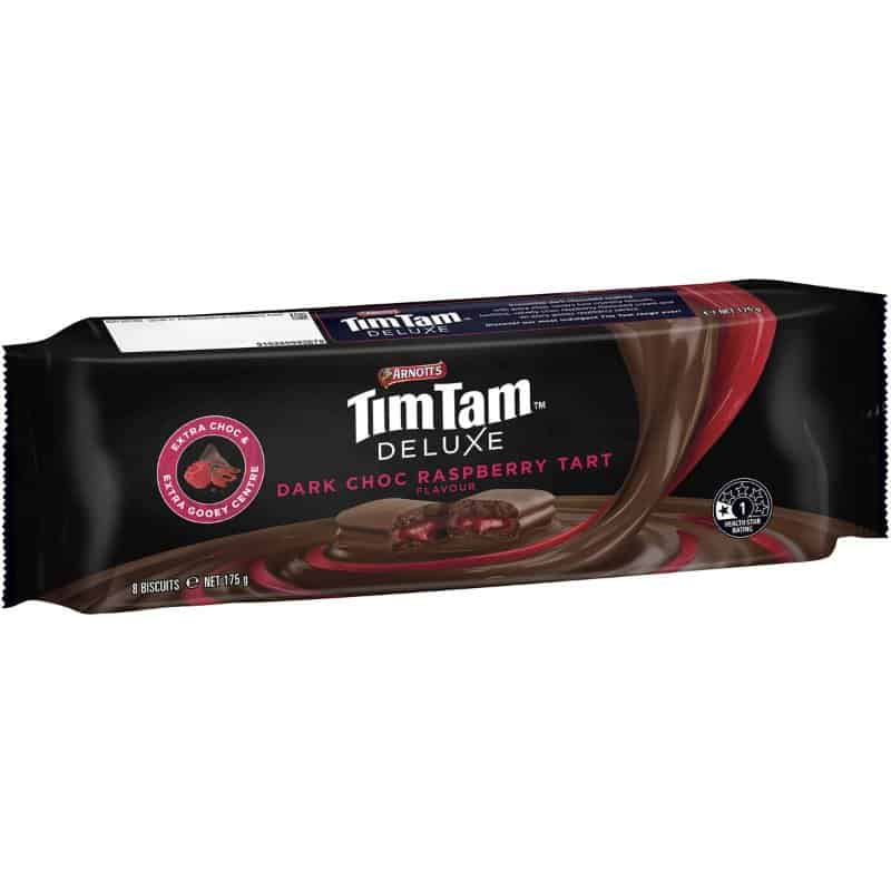 Tim Tam Deluxe Dark Choc Raspberry Tart 175g - Candy Mail UK