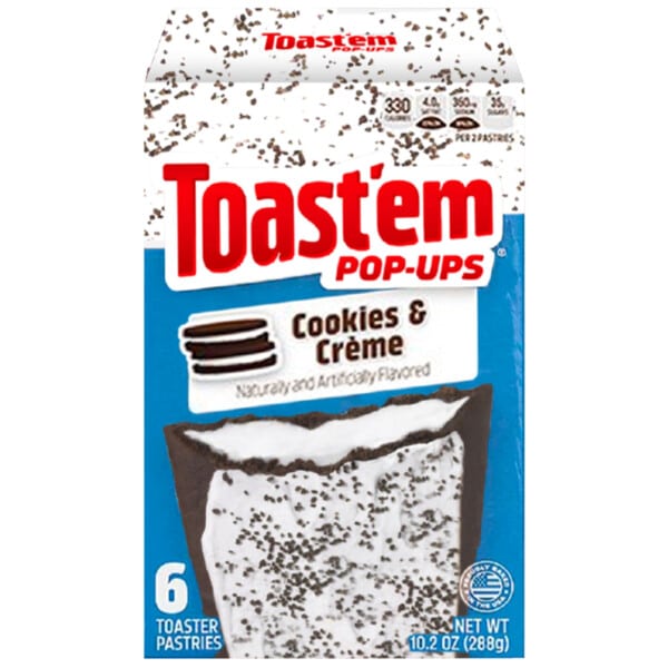 Toast'em Pop-ups Cookies & Creme 288g - Candy Mail UK