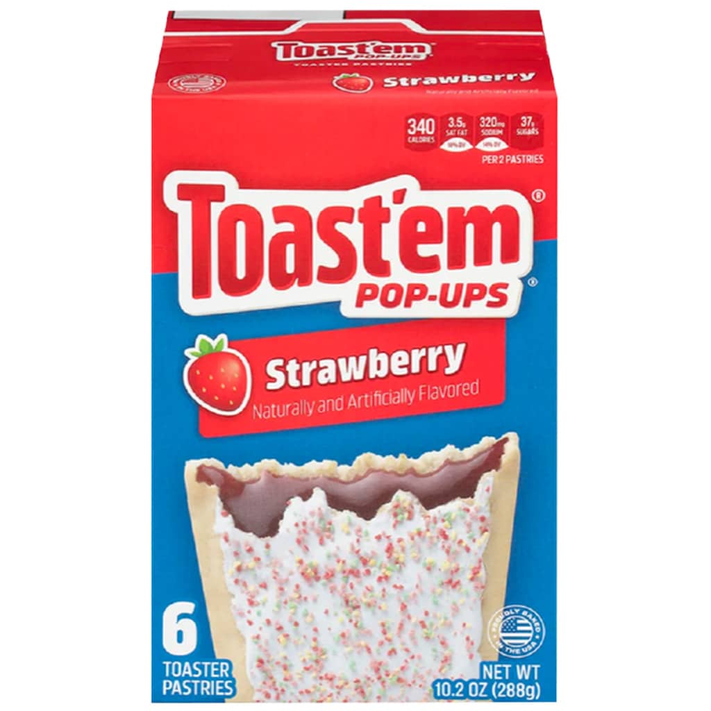 Toast'em Pop-ups Strawberry 288g - Candy Mail UK