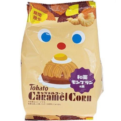 Tohato Caramel Corn Mont Blanc Bites 77g - Candy Mail UK
