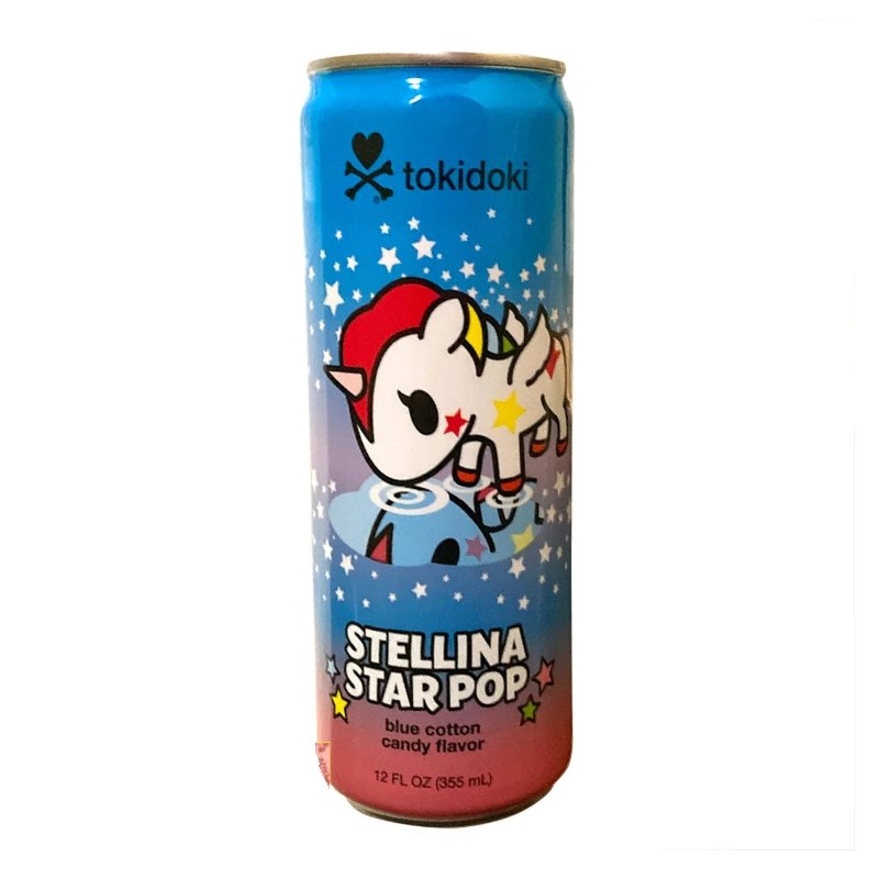 Tokidoki Stellina Star Pop Blue Cotton Candy 355ml - Candy Mail UK
