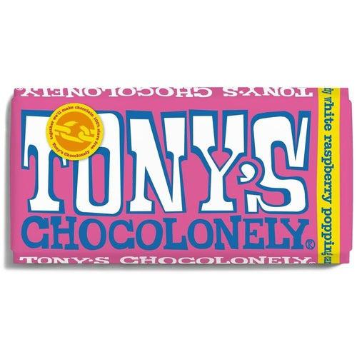 Tony's Chocolonely White Chocolate Raspberry Popping Candy 180g - Candy Mail UK