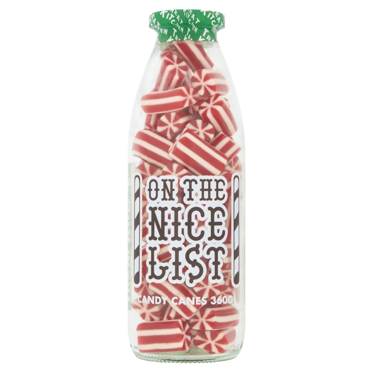 Treat Kitchen On the Nice List Strawberry Flavour Candy Canes 360g Best Before (31/08/24) - Candy Mail UK