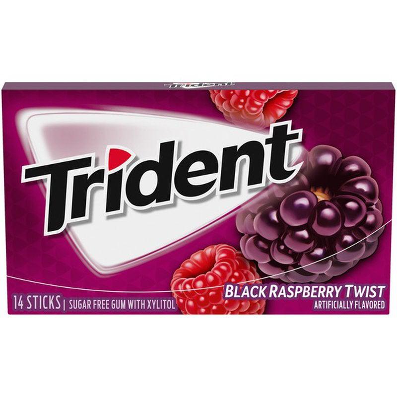 Trident Black Raspberry Gum 31g Best Before May 21 - Candy Mail UK