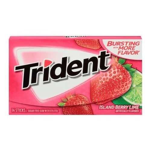Trident Island Berry Lime Gum 31g - Candy Mail UK