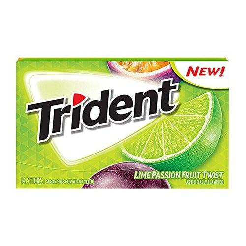 Trident Lime Passionfruit Twist Gum 31g - Candy Mail UK