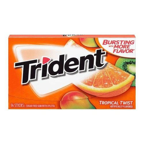 Trident Tropical Twist Gum 31g - Candy Mail UK