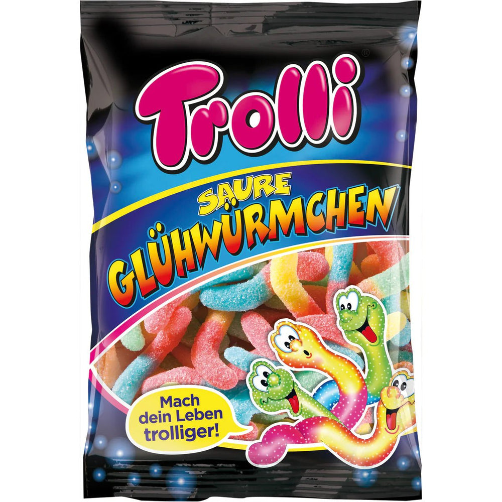 Trolli Saure Gluhwurmchen (Germany) 200g - Candy Mail UK