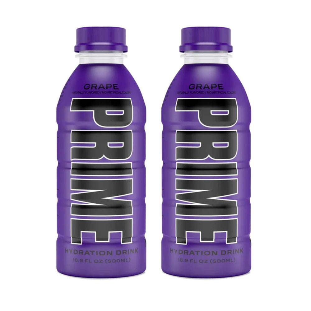 Twin Pack Prime Hydration By Logan Paul x KSI- Grape 2 x 500ml - Candy Mail UK