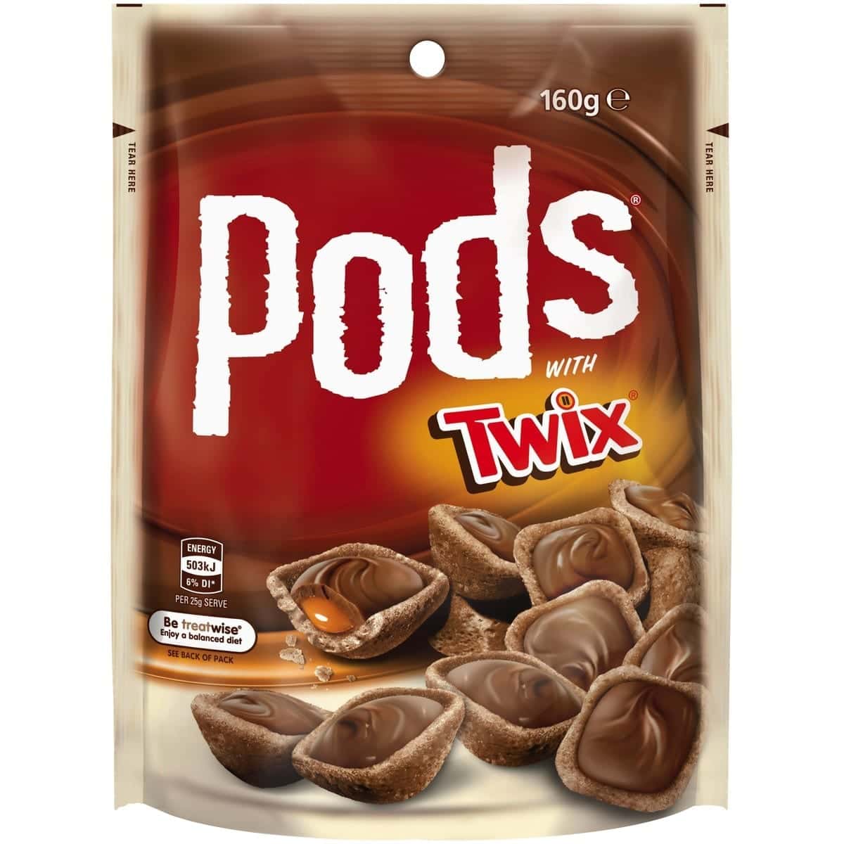 Twix Pods (Australia) 160g - Candy Mail UK