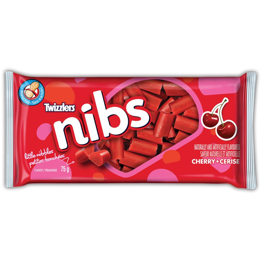 Twizzler Cherry Nibs (Canada) 75g - Candy Mail UK