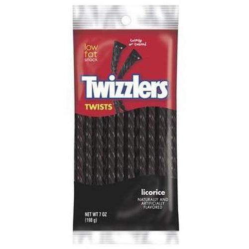 Twizzlers Black Liquorice Twists 198g - Candy Mail UK