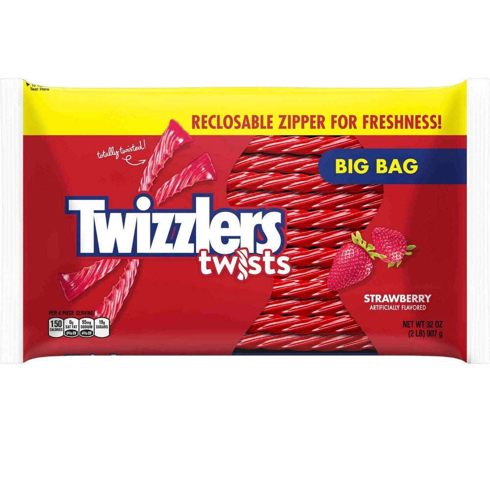 Twizzlers Strawberry Twists XXXL Pack 907g - Candy Mail UK