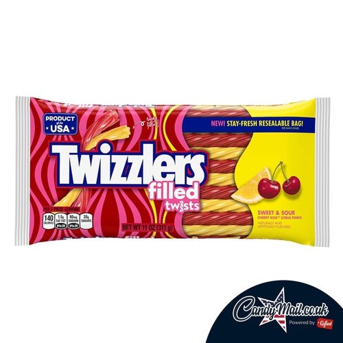 Twizzlers Sweet and Sour Twists 311g - Candy Mail UK