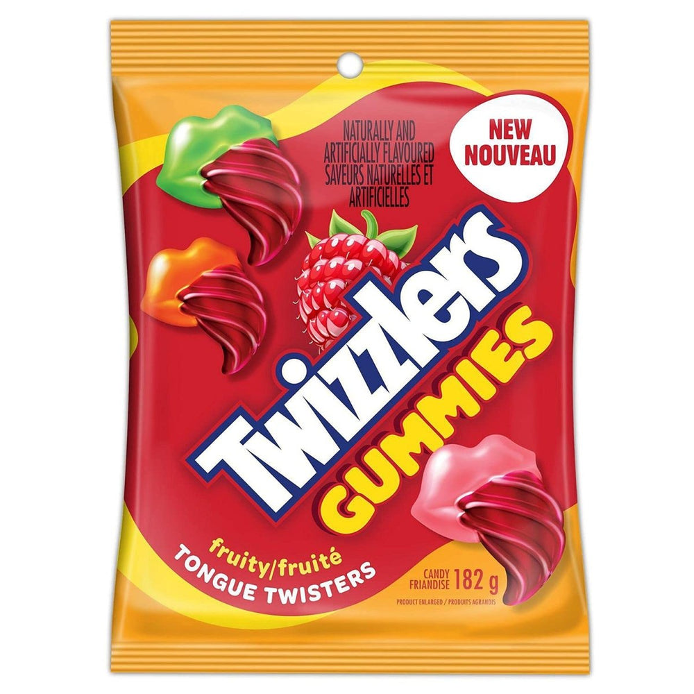 Twizzlers Tongue Twister Gummies Raspberry Mix 182g - Candy Mail UK