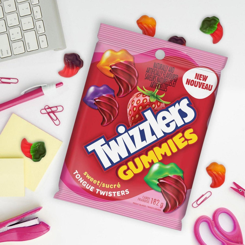 Twizzlers Tongue Twister Gummies Strawberry Mix 182g - Candy Mail UK