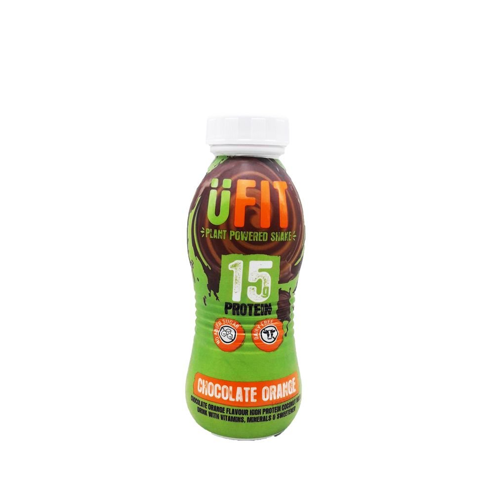 UFit Vegan Potein Shake Chocolate Orange 310ml (BB 17/03/2022) - Candy Mail UK