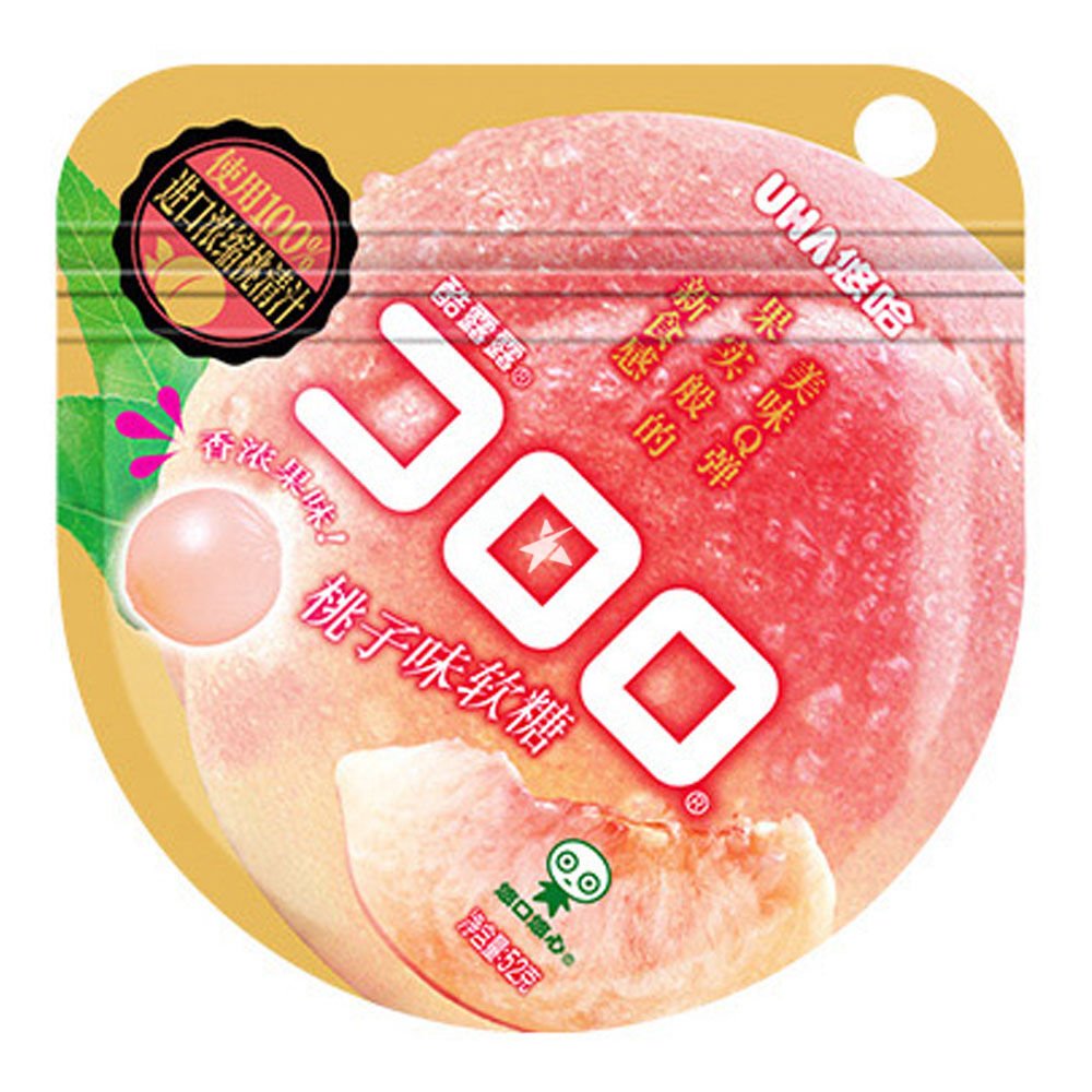 Uha Kororo Peach Flavoured Gummy 52g - Candy Mail UK