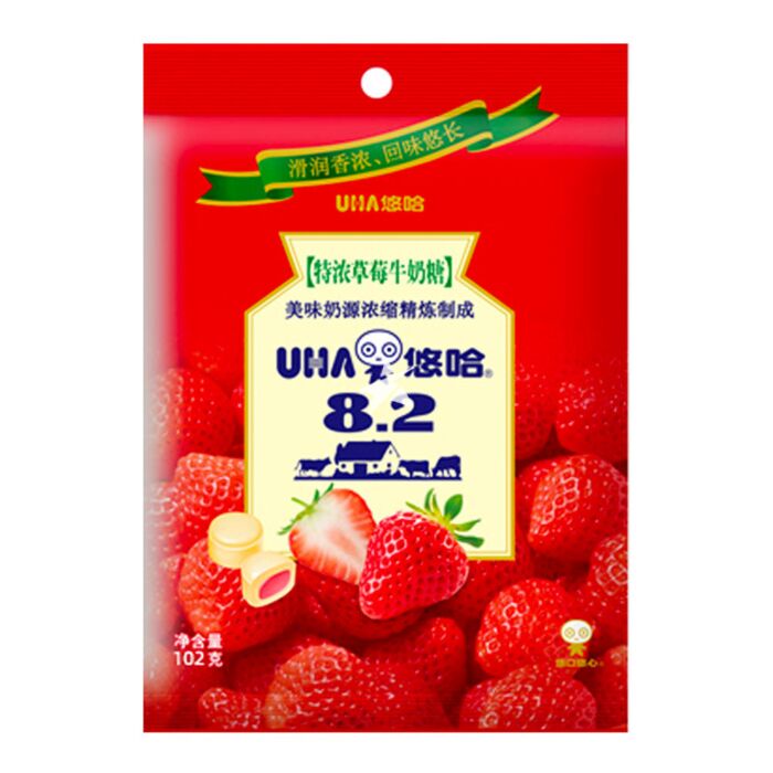 UHA Tokuno Milk Candy Strawberry Flavour 102g - Candy Mail UK