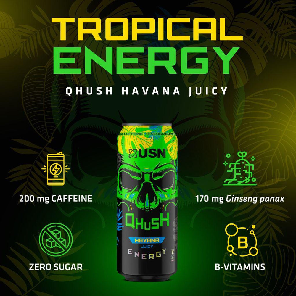 USN Qhush Havana Juicy Energy 500ml - Candy Mail UK