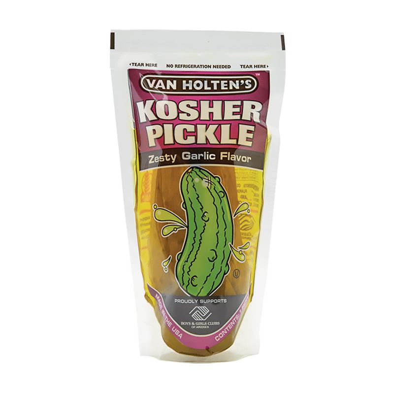 Van Holtens Jumbo Pickle Kosher Garlic - Candy Mail UK