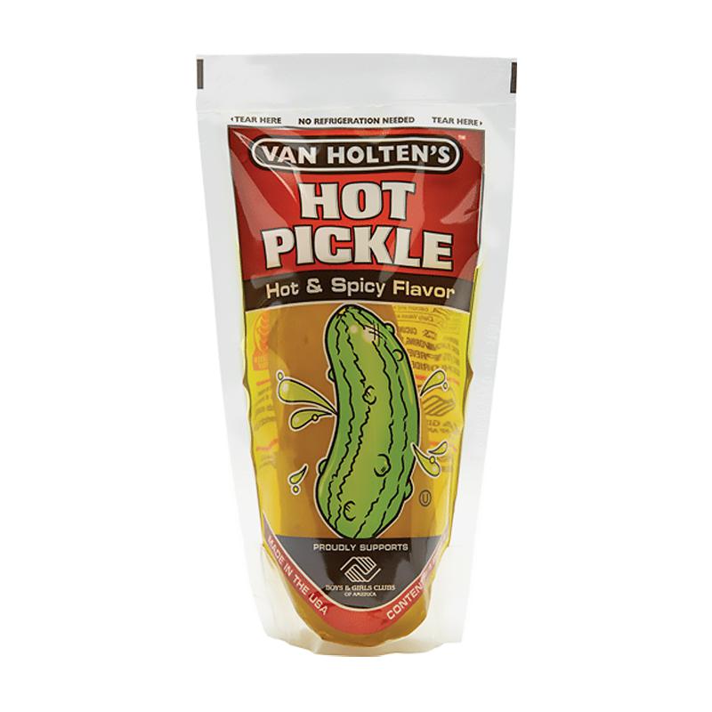 Van Holtens Large Size Pickle- Hot & Spicy - Candy Mail UK