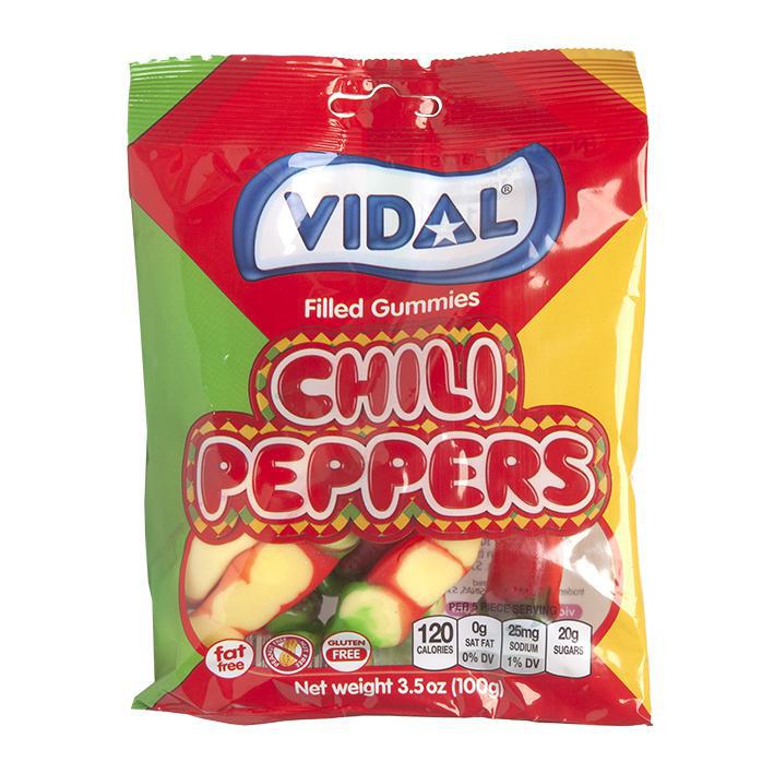 Vidal Chili Peppers Gummies (USA) 100g - Candy Mail UK