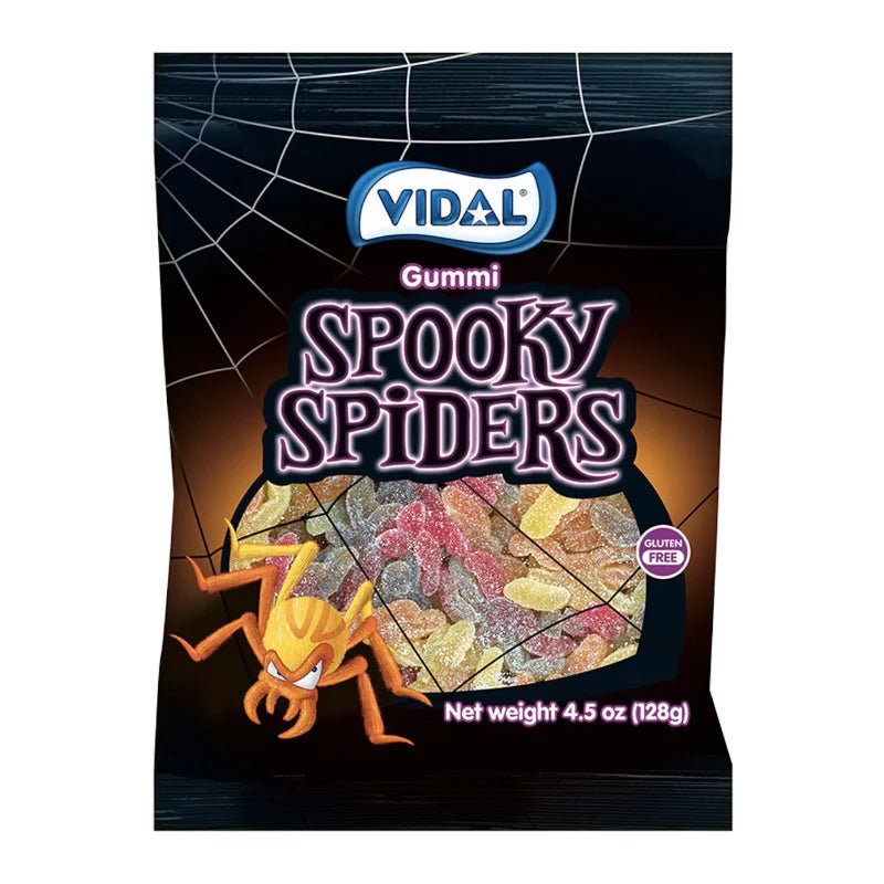 Vidal Gummi Spooky Spiders 127g - Candy Mail UK
