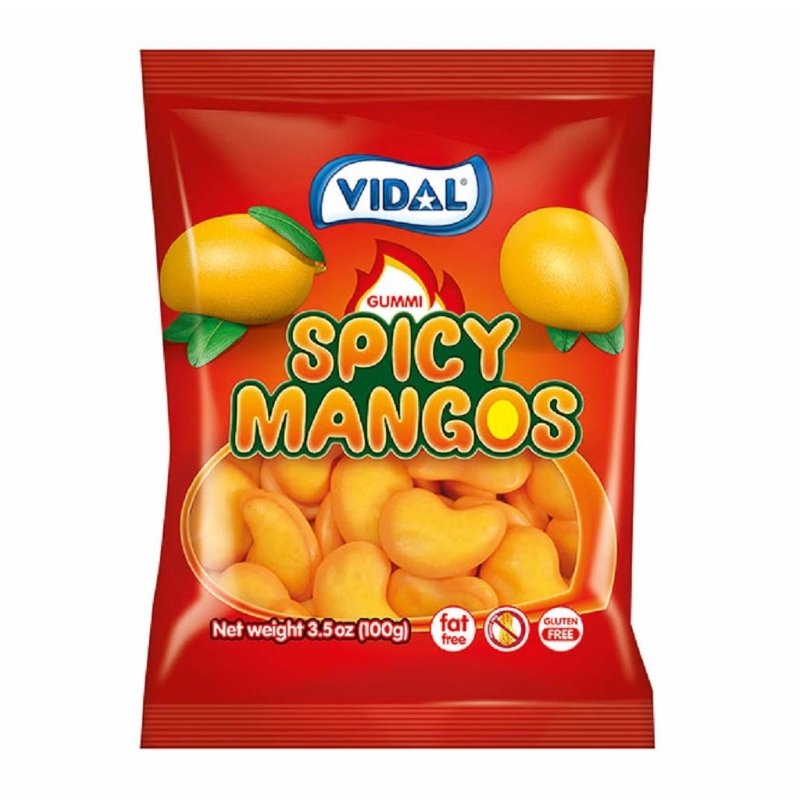 Vidal Spicy Mangos Gummies (USA) 100g - Candy Mail UK
