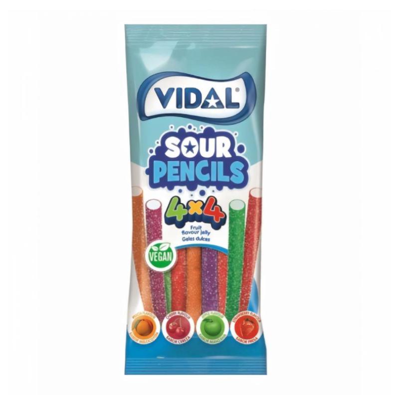 Vidal Vegan Sour Pencils 100g - Candy Mail UK