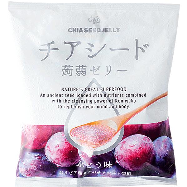 Wakashou Chia Seed Jelly Grape 165g - Candy Mail UK