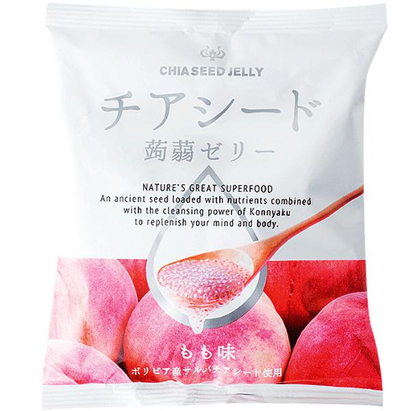 Wakashou Chia Seed Jelly Peach 165g - Candy Mail UK