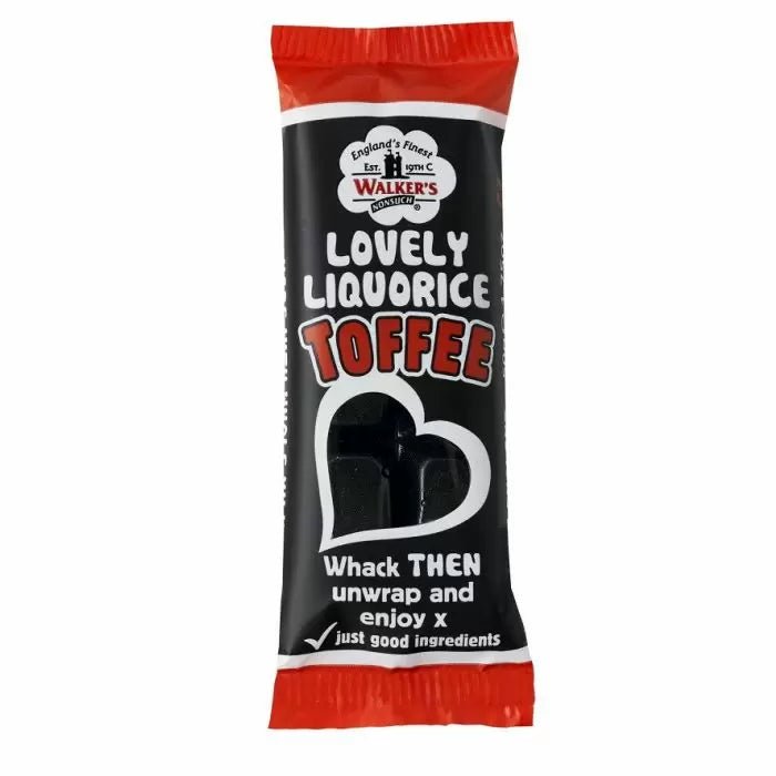 Walker's Nonsuch Lovely Liquorice Toffee Bar 50g - Candy Mail UK