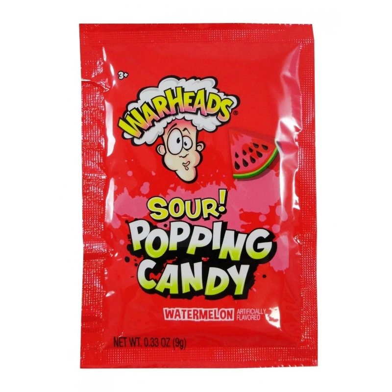 Warhead Sour Popping Candy Watermelon 9g - Candy Mail UK